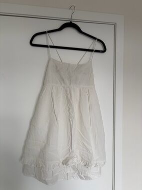 H&M White Mini Sundress
